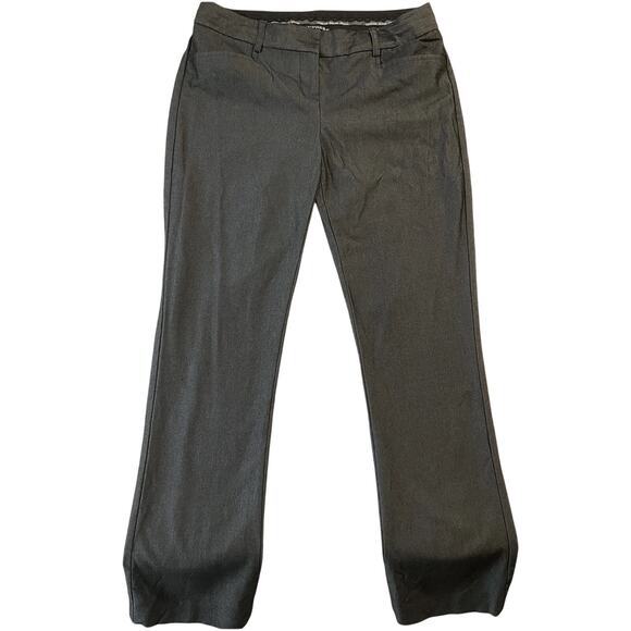 Express Women Pants 2 Charcoal Dress Pants Button 30" Inseam 29” Waist Slim Fit - Picture 1 of 11